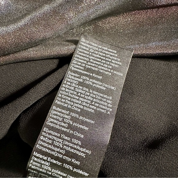 NWOT All Saints ‘Carla Metallic Gray / Silver Skirt’ with Ruched Side Size 4 - Picture 13 of 16